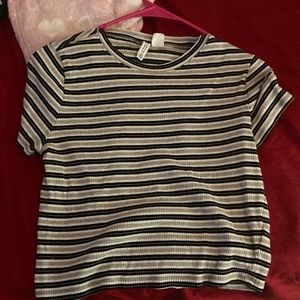 black,white n grey croptop